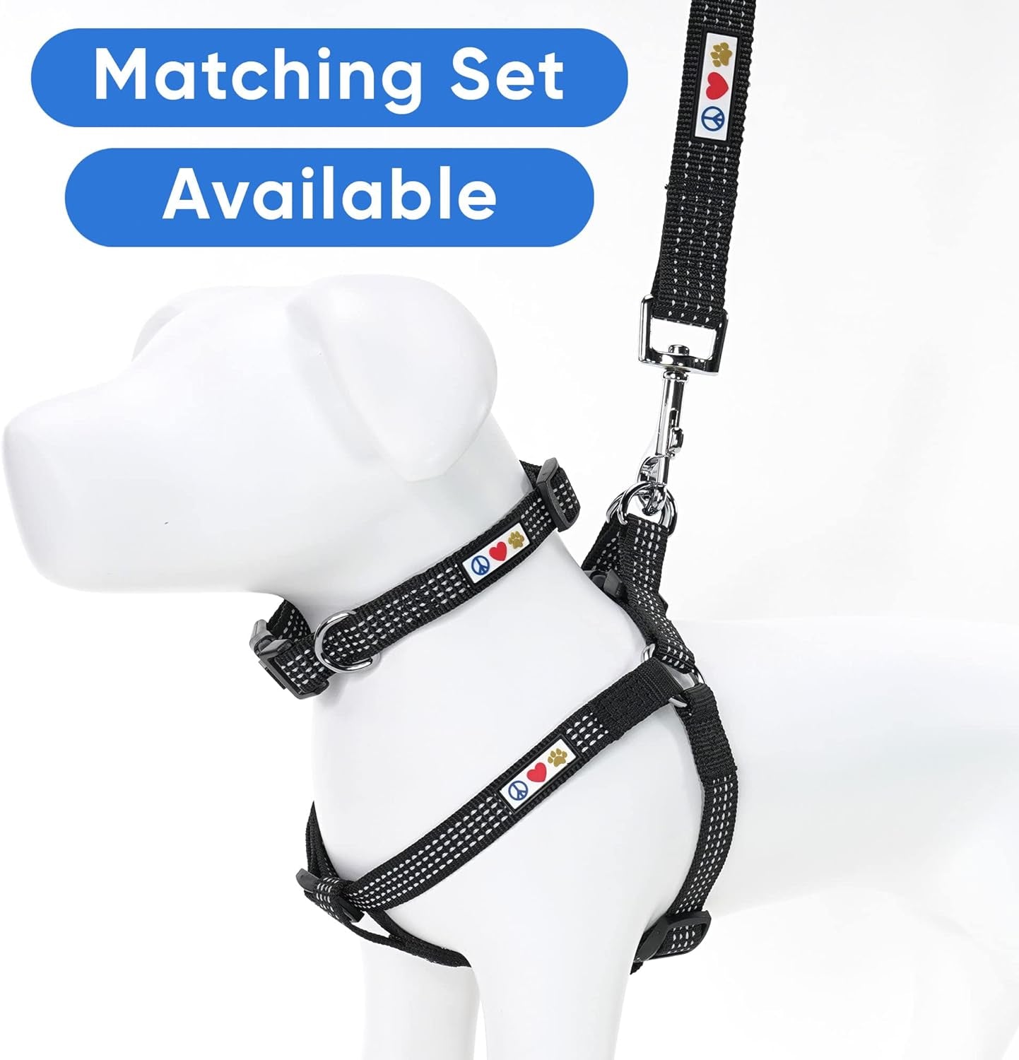 Reflective Lightweight Black Dog Leash - 6 Ft Durable Lead for Small Dogs and Puppies